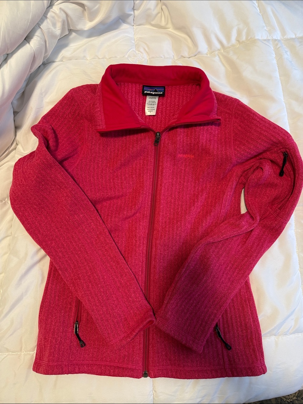 Patagonia Women's Full-Zip Teddy Fleece Jacket - Raspberry